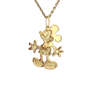 Golden Mickey Mouse pendant 14 kt
