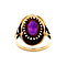 vintage Gold ring with amethyst 14 kt