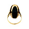 vintage Gouden ring met hematiet 14k krt