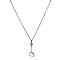 vintage White gold necklace with pendant with diamond 14 kt/900