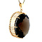 vintage Gold pendant with smoky quartz 14 kt