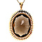 vintage Gold pendant with smoky quartz 14 kt