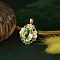 vintage Gold pendant with green spinel 14 kt
