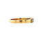 vintage Gold row ring with diamonds 18 krt