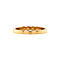vintage Gold row ring with diamonds 18 krt