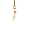 vintage Elephant pendant with ruby and zircon 12 krt