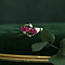 vintage Gold ring with ruby 14 krt