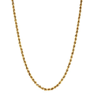 Gold cord necklace 14 krt