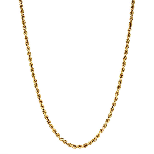 vintage Gouden koord collier 14 krt