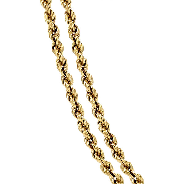 vintage Gouden koord collier 14 krt