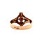 vintage Rose-gold ring with zirconia 14 kt