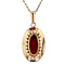 vintage Gold pendant with blood coral 14 kt