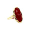 vintage Gold ring with carnelian 14 krt