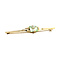 vintage Gold brooch with green spinel 14 kt