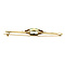 vintage Gold brooch with green spinel 14 kt