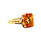 vintage Gold ring with citrine 14 ct