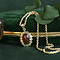 vintage Gouden hanger met carneool 14 krt