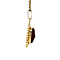 vintage Gouden hanger met carneool 14 krt