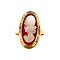 vintage Gouden ring met camee 14 krt
