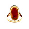 vintage Gouden ring met camee 14 krt