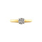 vintage Gouden ring met diamant 14 krt