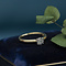 vintage Gold ring with diamonds 14 krt