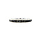 vintage White gold ring with black diamond 14 krt