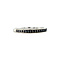 vintage Witgouden ring met zwarte diamant 14 krt
