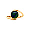 vintage Gold ring with opal triplet 18 krt