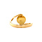 vintage Gold ring with opal triplet 18 krt