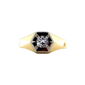 Gold ring with spinel 14 kt