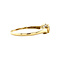vintage Gold ring with ruby and diamond 14 krt