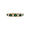 vintage Gold ring with emerald and diamonds 14 krt