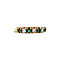 vintage Gold ring with emerald and diamonds 14 krt