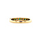 vintage Gouden rijring met smaragd en diamant 14 krt
