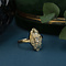 vintage Gold ring with diamonds 14 krt