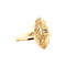 vintage Gold ring with diamonds 14 krt