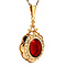 vintage Gold pendant with carnelian 14 kt