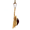vintage Gouden hanger met carneool 14 krt