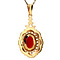 vintage Gold pendant with carnelian 14 kt