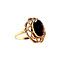vintage Gold ring with garnet 14 krt