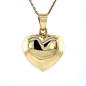 Gold heart locket 14 krt