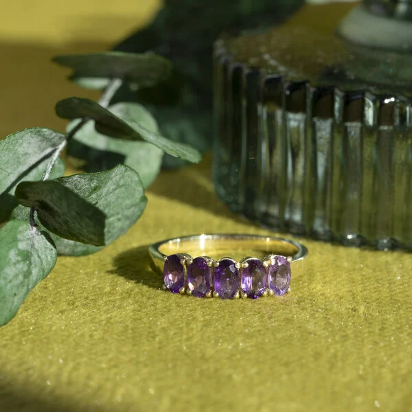 vintage Josephine ring 14 krt - Violet