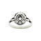 vintage White gold entourage ring with diamond