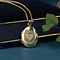 vintage Locket heart with zirconia 9 krt