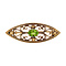 vintage Brooch with peridot 9 kt