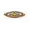 vintage Broche met peridoot 9 krt