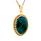 vintage Gold pendant with Eilat stone 14 kt