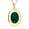 vintage Gold pendant with Eilat stone 14 kt
