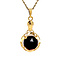 vintage Gold pendant with garnet 14 kt